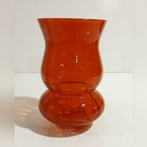 Vintage Red Glass Vase